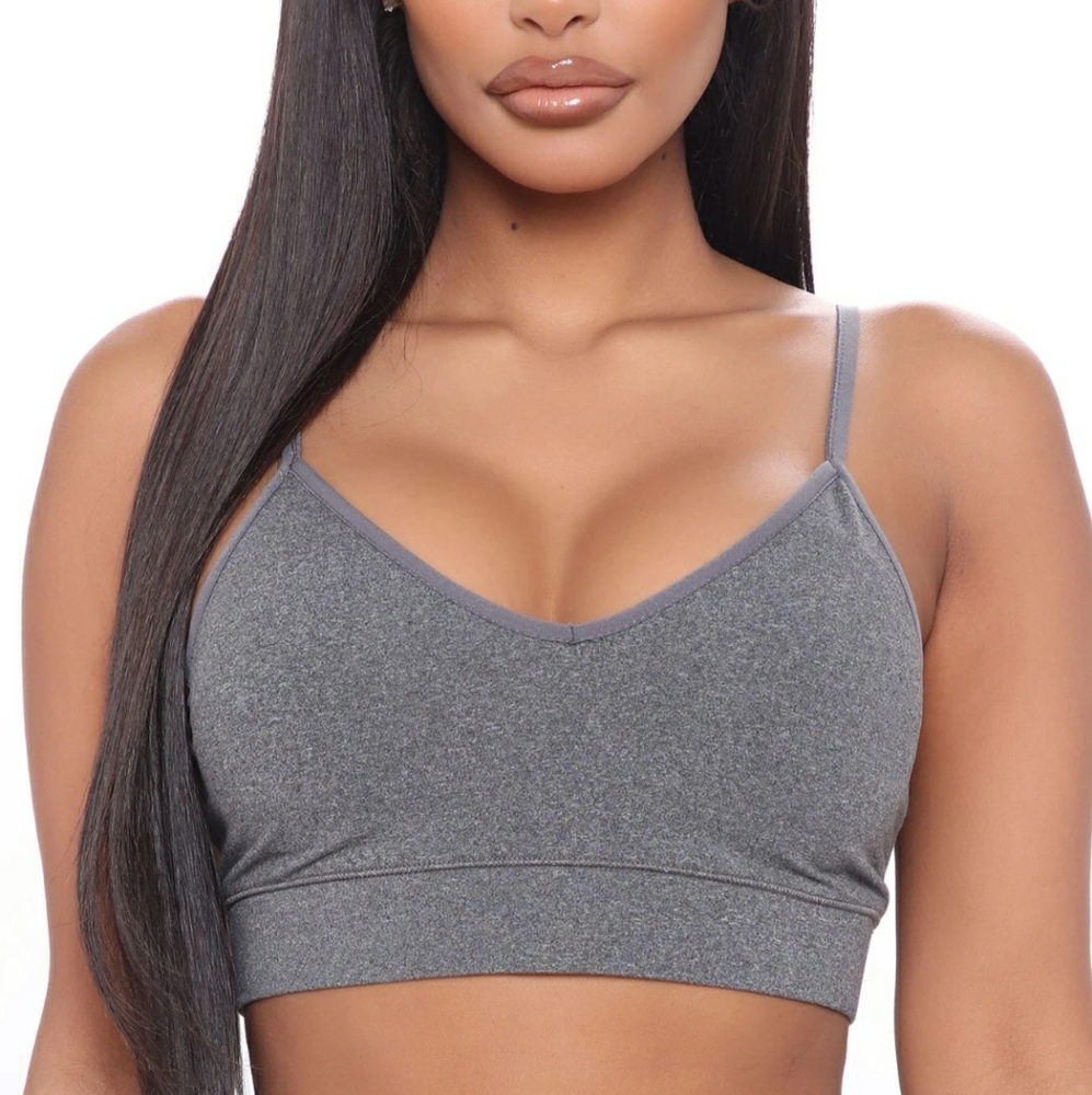 New Womens size large grey everyday bralette